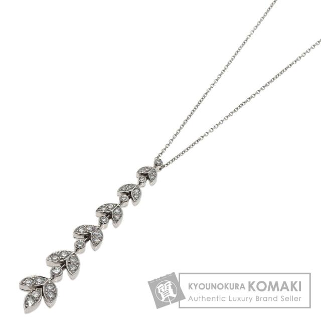 ティファニー TIFFANY&Co. リーフ 6連 ダイヤモンド ネックレス プラチナPT950 レディース 中古 223,630円