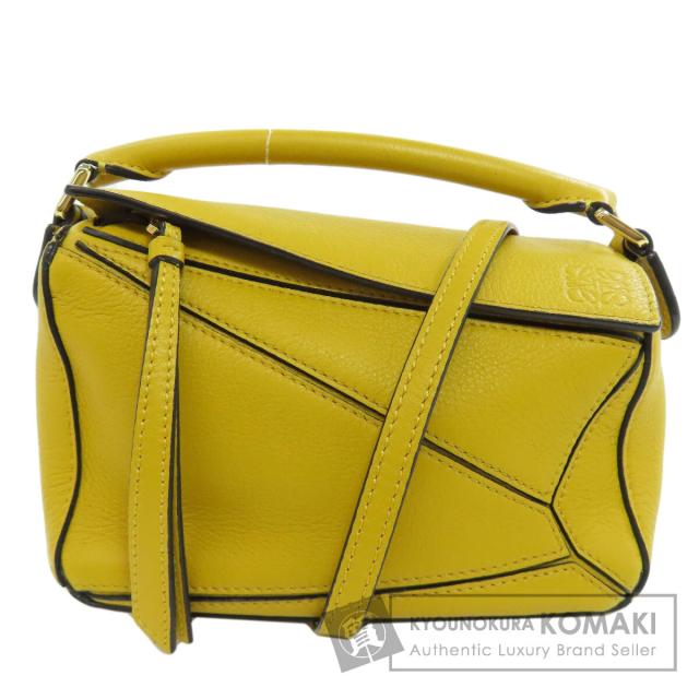 ロエベ LOEWE  パズルバッグ ミニ 2WAY  ハンドバッグ カーフ レディース  中古