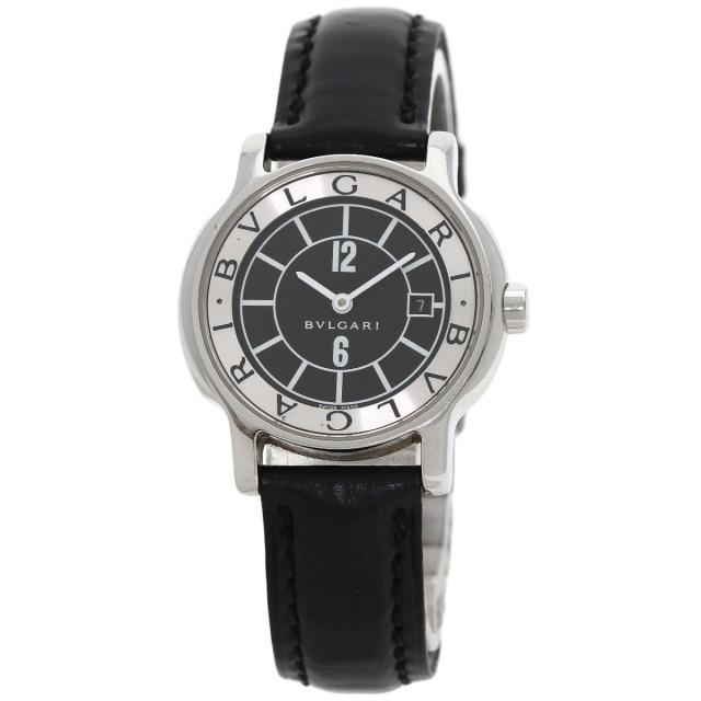 ブルガリ BVLGARI ST29S ソロテンポ 腕時計 ステンレススチール 革 レディース 中古_1
