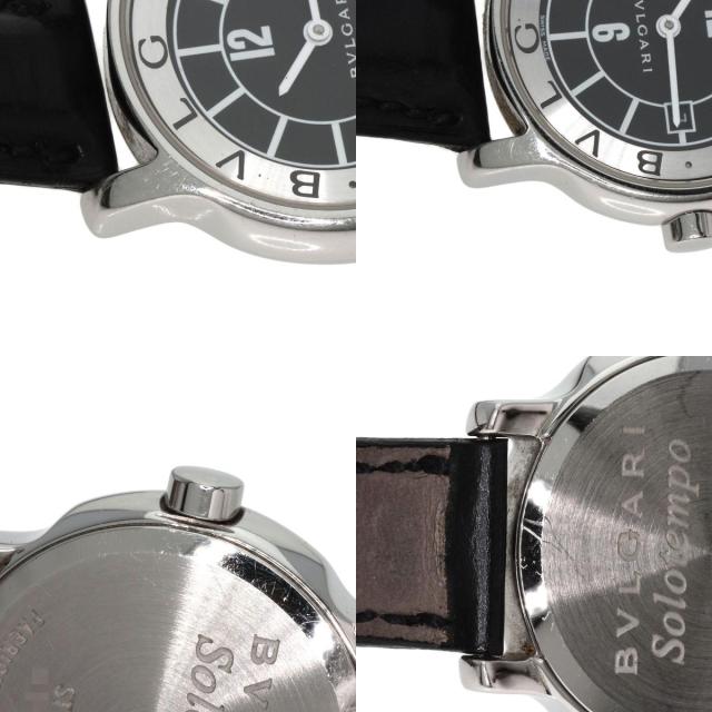 ブルガリ BVLGARI ST29S ソロテンポ 腕時計 ステンレススチール 革 レディース 中古_8
