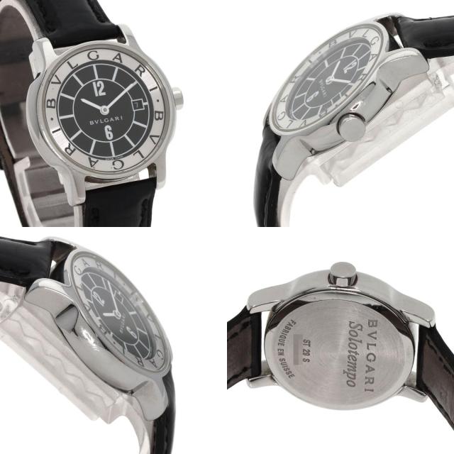 ブルガリ BVLGARI ST29S ソロテンポ 腕時計 ステンレススチール 革 レディース 中古_4