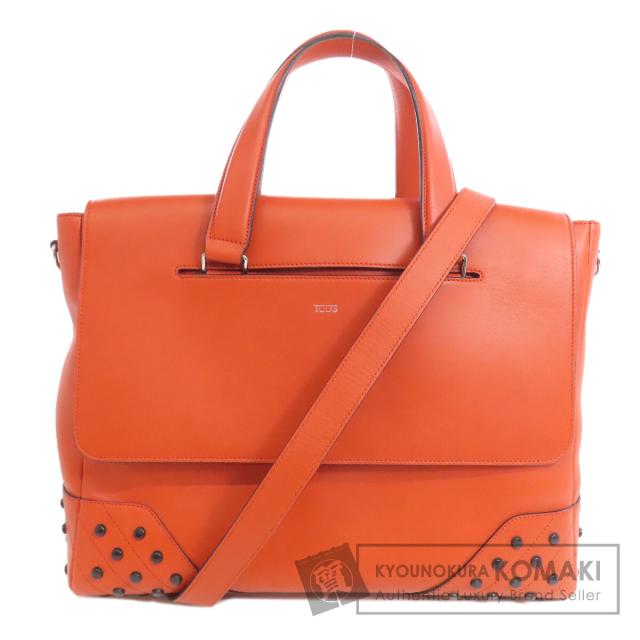 トッズ TODS  スタッズ  トートバッグ レザー レディース  中古