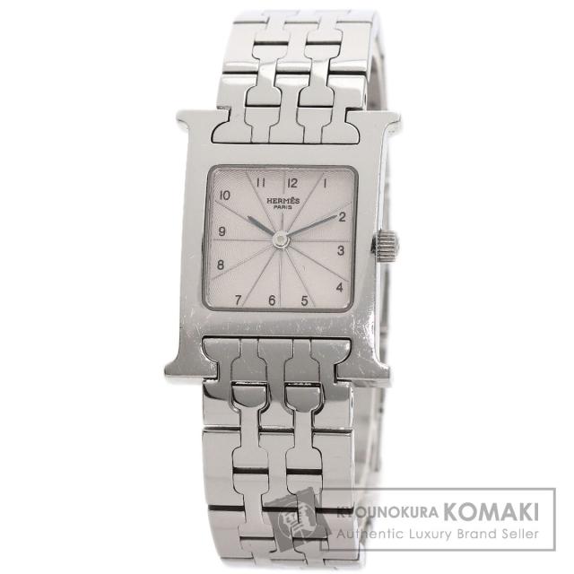 エルメス HERMES HH1.210  Hウォッチ  腕時計 ステンレススチール SS   レディース  中古