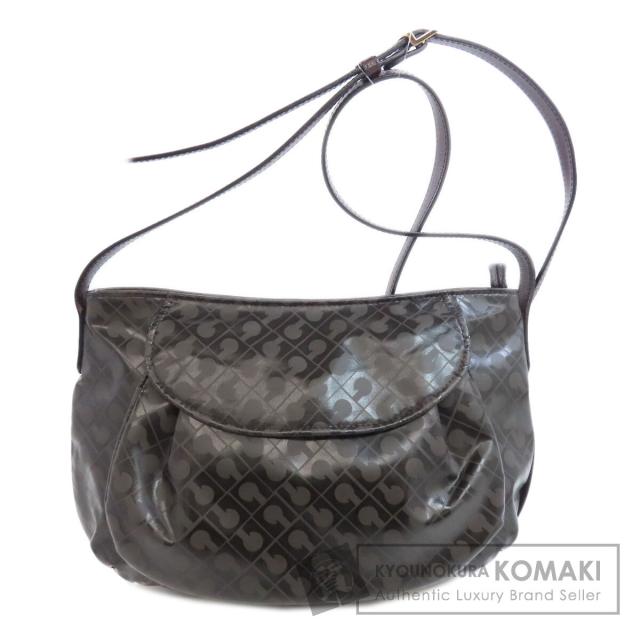 ゲラルディーニ GHERARDINI ポーチ ポリウレタン×レザー ダーク ゲラルディーニ GHERARDINI ポーチ ポリウレタン×レザー ダーク