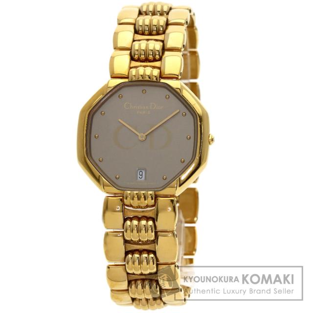 クリスチャンディオール CHRISTIAN DIOR 25.154 オクタゴン 腕時計 GP GP メンズ 中古