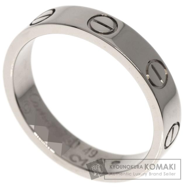 カルティエ CARTIER  ミニ ラブリング #49　  リング・指輪 K18ホワイトゴールド レディース  中古の通販は