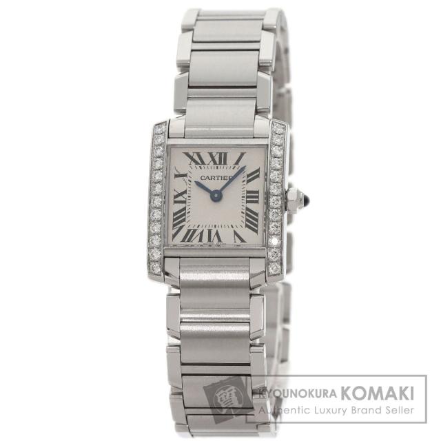 カルティエ CARTIER W4TA0008  タンクフランセーズ SM  ダイヤモンド  腕時計 中古の通販は
