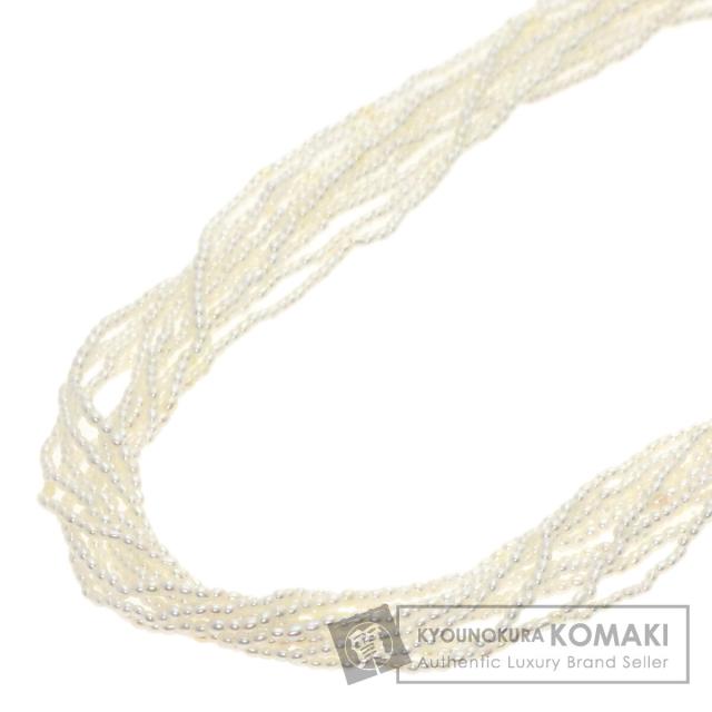 タサキ TASAKI  ケシパール 真珠 10連 50cm  ネックレス シルバー レディース  中古