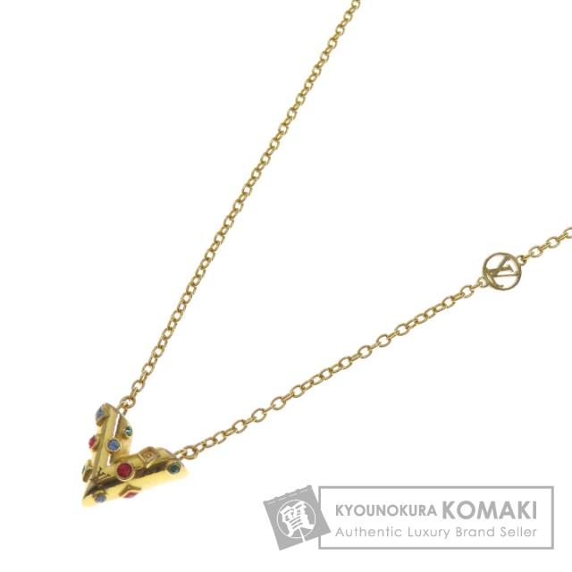 ルイヴィトン LOUIS VUITTON M68920 コリエ・エセンシャルV プラネット ネックレス 金属製 中古