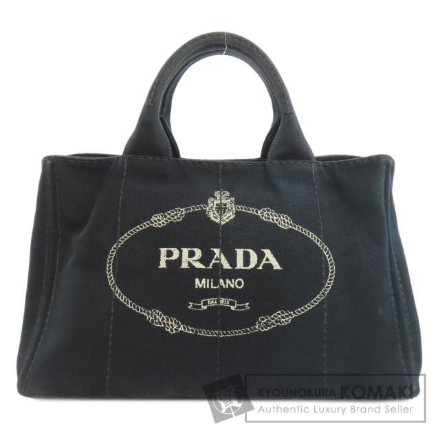 プラダ PRADA 1BG642 カナパ トートバッグ キャンバス レディース 中古