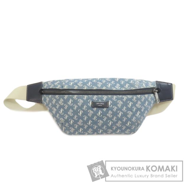 ジミーチュウ Jimmy Choo  ロゴモチーフ  ボディバッグ キャンバス レディース  中古