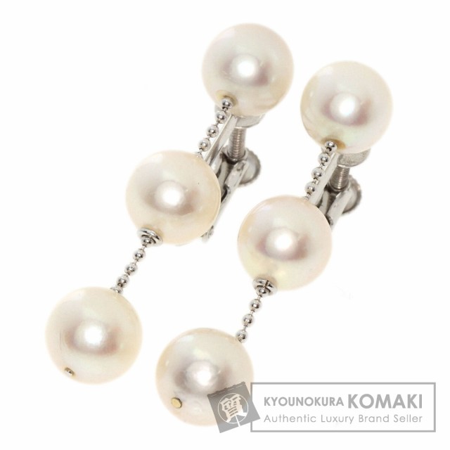 セレクトジュエリー SELECT JEWELRY  アコヤパール 真珠  イヤリング K14ホワイトゴールド     中古の通販は