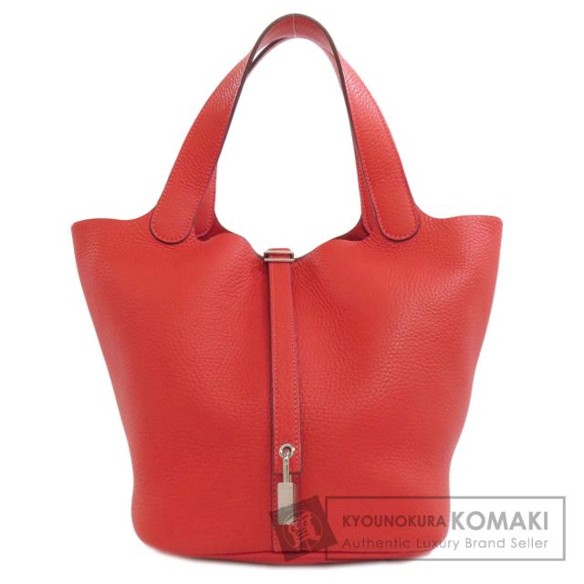 エルメス HERMES  ピコタンロックMM シルバー金具  ハンドバッグ トリヨンクレマンス 中古