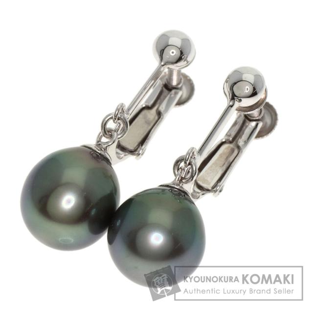 ティファニー TIFFANY&Co.  黒蝶パール 真珠  イヤリング K14ホワイトゴールド レディース  中古の通販は