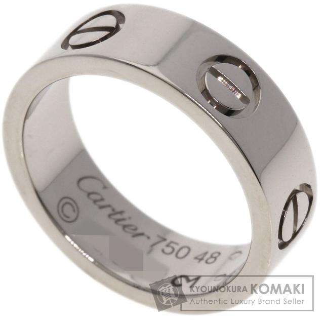 カルティエ CARTIER  ラブリング #48  リング・指輪 K18ホワイトゴールド レディース  中古