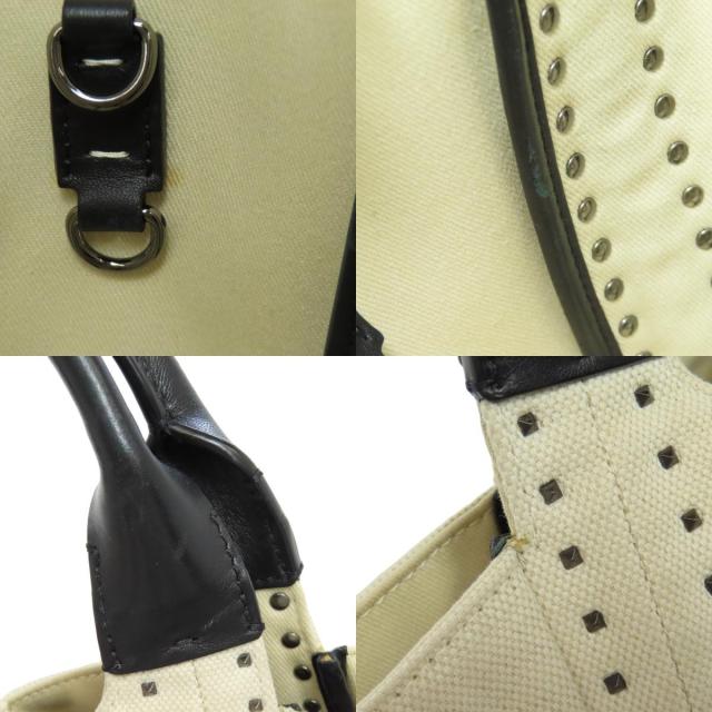 バレンティノ VALENTINO 2WAY ハンドバッグ キャンバス レディース 中古_6