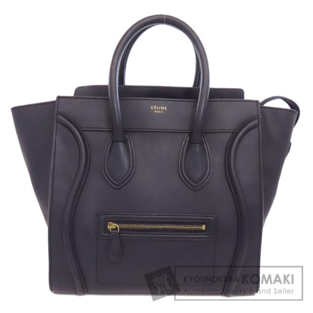 セリーヌ CELINE ラゲージ ミニ トートバッグ カーフ レディース 中古 