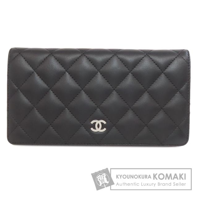 シャネル CHANEL  マトラッセ シルバー金具  長財布（小銭入れあり） ラムスキン 中古の通販は