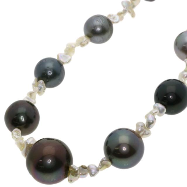 セレクトジュエリー SELECT JEWELRY  パール 真珠 ケシパール  ネックレス シルバー     中古_1