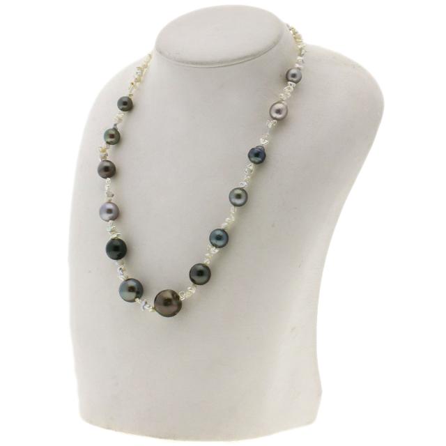 セレクトジュエリー SELECT JEWELRY  パール 真珠 ケシパール  ネックレス シルバー     中古_5