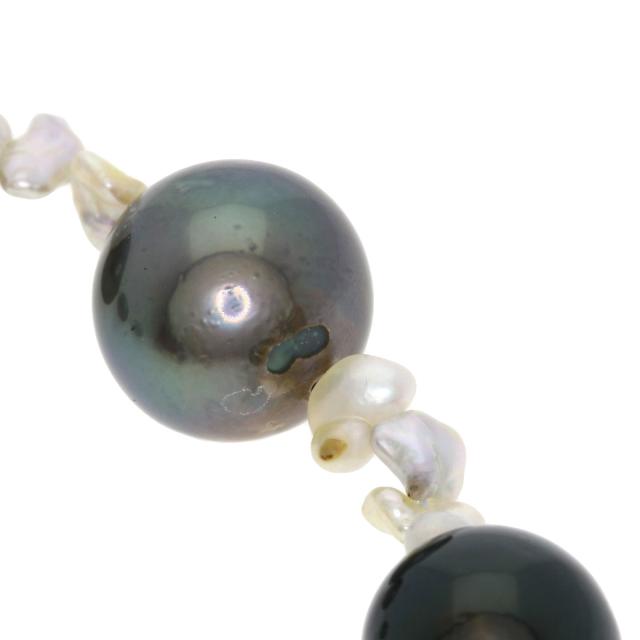 セレクトジュエリー SELECT JEWELRY  パール 真珠 ケシパール  ネックレス シルバー     中古_7