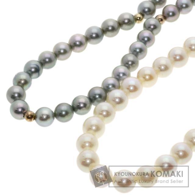 セレクトジュエリー SELECT JEWELRY  パール 真珠 2本セット  ネックレス シルバー K14YG    中古の通販は 16,872円