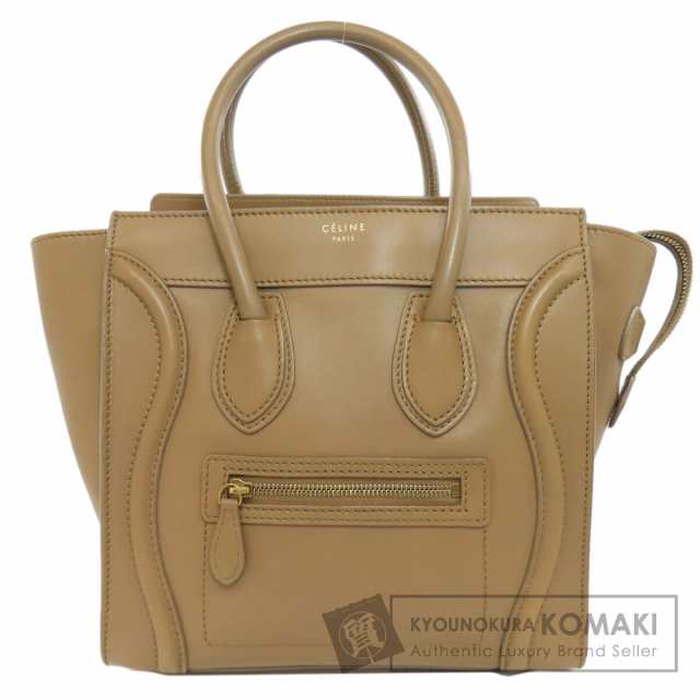 セリーヌ CELINE  ラゲージ マイクロ  トートバッグ レザー レディース  中古の通販は