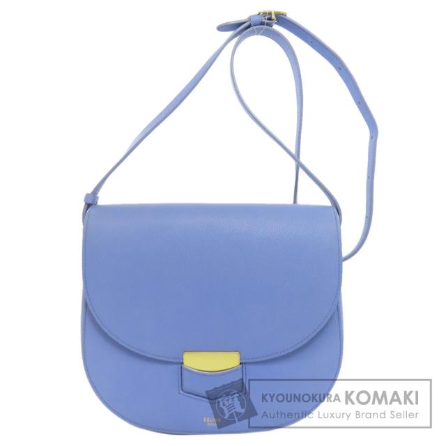 セリーヌ CELINE  ロゴ  ショルダーバッグ カーフ レディース  中古の通販は