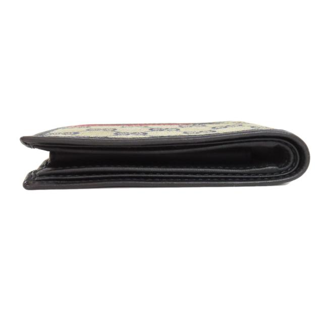 超良品‼️ グッチ　GUCCI 財布　折り財布　GGキャンバス シェリーライン GUCCI グッチ 二つ折り財布 GGキャンバス シェリーライン リボン