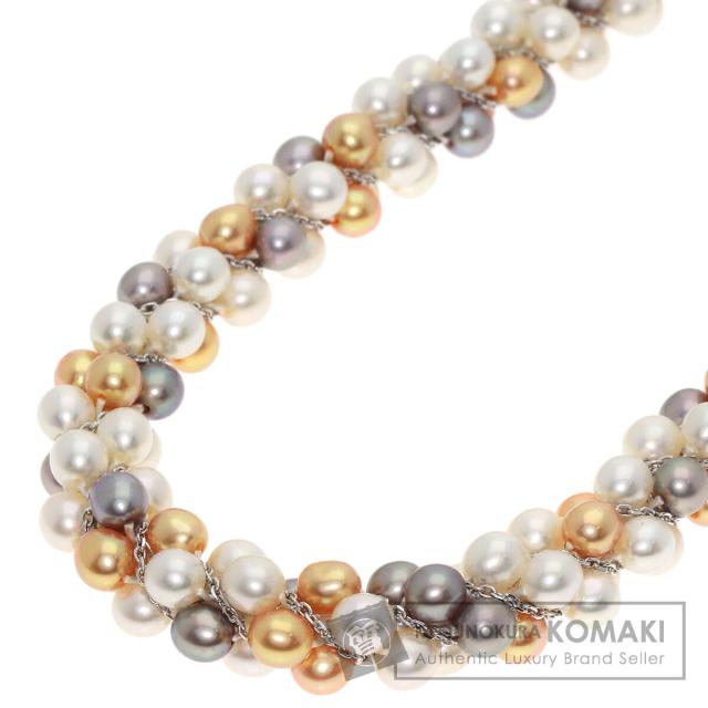 タサキ TASAKI  淡水パール 真珠  ネックレス K18ホワイトゴールド レディース  中古