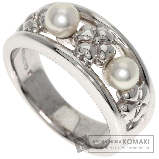 ミキモト MIKIMOTO  パール 真珠  リング・指輪 K18ホワイトゴールド レディース  中古の通販は
