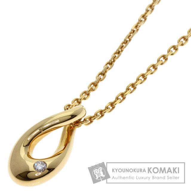 フレッド FRED ダイヤモンド ドロップ ネックレス K18イエローゴールド レディース 中古の通販は