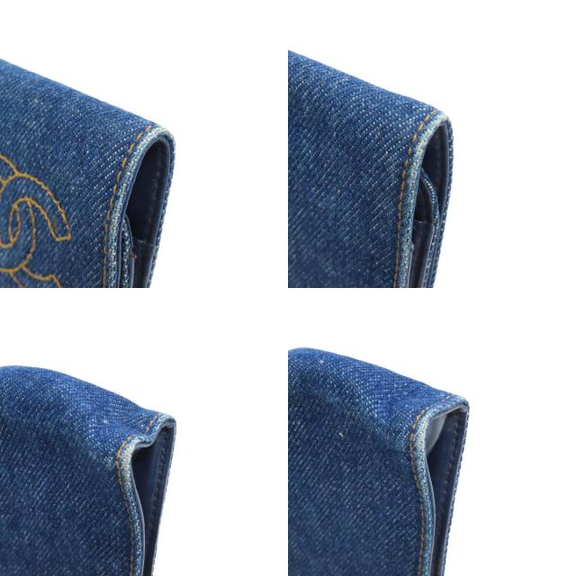 シャネル CHANEL ココマーク メガネケース デニム レディース 中古