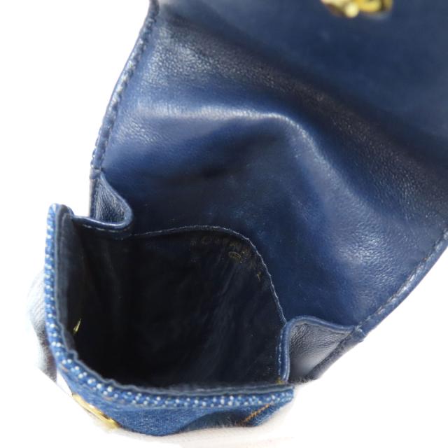 シャネル CHANEL ココマーク メガネケース デニム レディース 中古