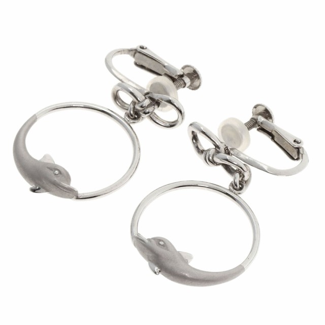 カレライカレラ Carrera y Carrera  ドルフィン サークル  イヤリング K18ホワイトゴールド 中古の通販は