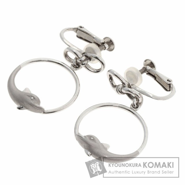 カレライカレラ Carrera y Carrera  ドルフィン サークル  イヤリング K18ホワイトゴールド 中古の通販はイヤリング