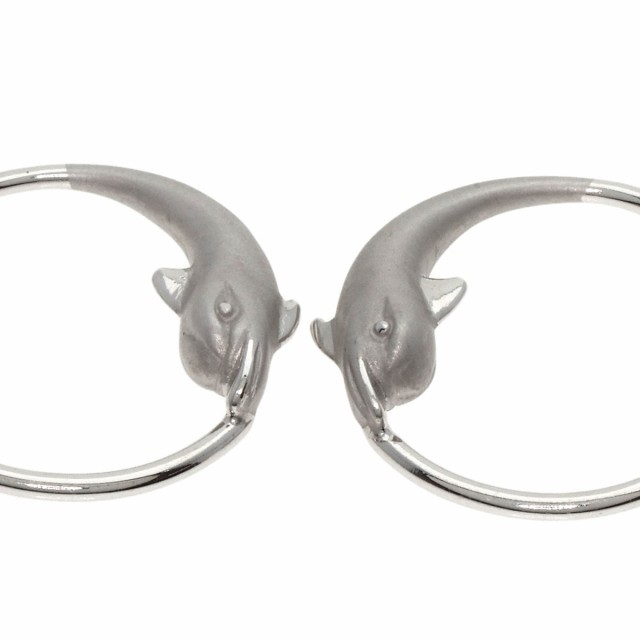 カレライカレラ Carrera y Carrera  ドルフィン サークル  イヤリング K18ホワイトゴールド 中古の通販は