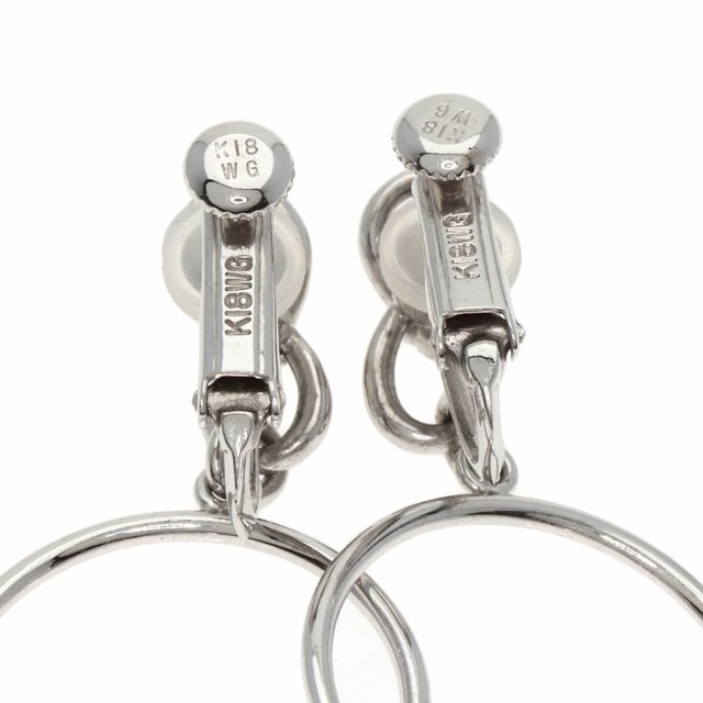 カレライカレラ Carrera y Carrera  ドルフィン サークル  イヤリング K18ホワイトゴールド 中古の通販は