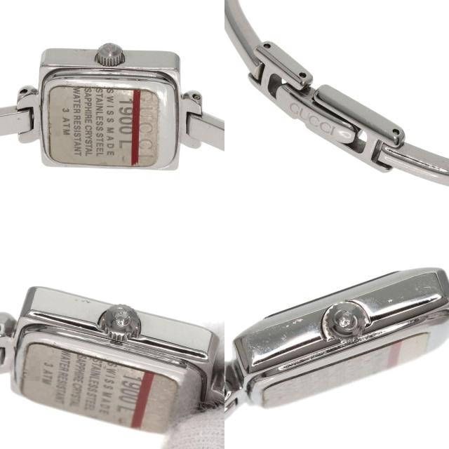 グッチ GUCCI 1900L スクエアフェイス バングル 腕時計 ステンレス  