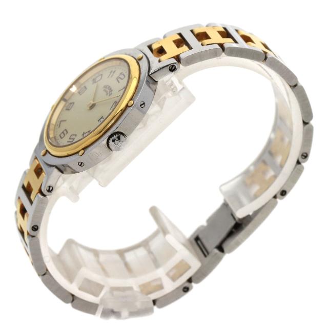 エルメス HERMES クリッパー 腕時計 ステンレススチール SSxGP レディース 中古_2