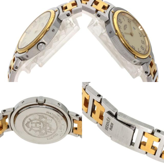 エルメス HERMES クリッパー 腕時計 ステンレススチール SSxGP レディース 中古_5