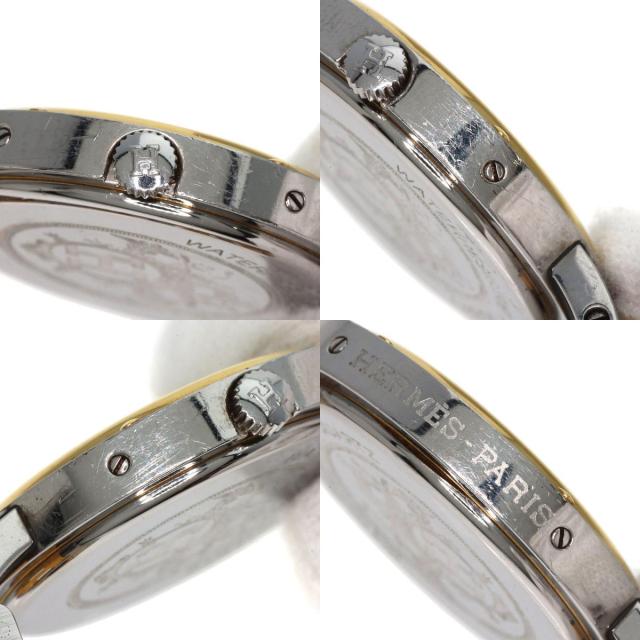 エルメス HERMES クリッパー 腕時計 ステンレススチール SSxGP レディース 中古_6