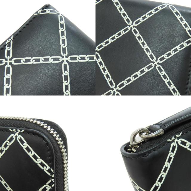 バーバリー BURBERRY チェーンモチーフ 長財布（小銭入れあり） レザー レディース 中古_8