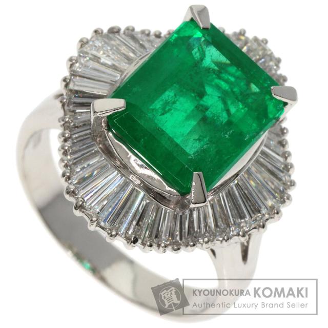 セレクトジュエリー SELECT JEWELRY  エメラルド ダイヤモンド  リング・指輪 プラチナPT900     中古の通販は