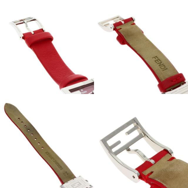 フェンディ FENDI F100101901 フェンディマニア 腕時計 ステンレススチール 革 レディース 中古_7