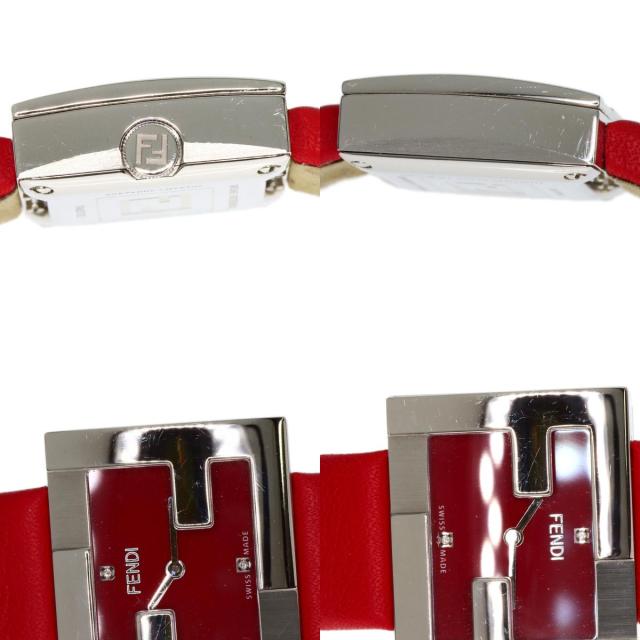 フェンディ FENDI F100101901 フェンディマニア 腕時計 ステンレススチール 革 レディース 中古_8