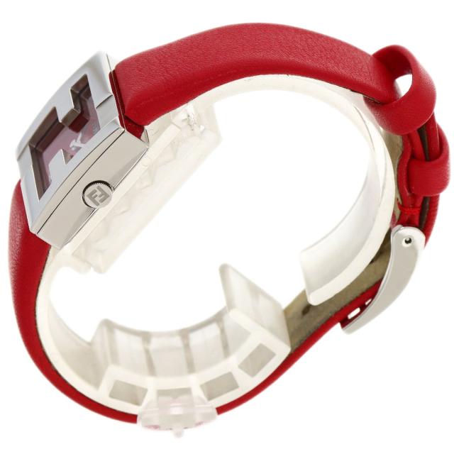 フェンディ FENDI F100101901 フェンディマニア 腕時計 ステンレススチール 革 レディース 中古_2