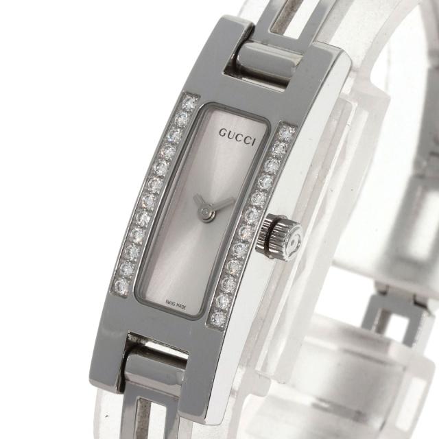 グッチ GUCCI 3900L ダイヤモンドベゼル 腕時計 ステンレススチール SS レディース 中古_3