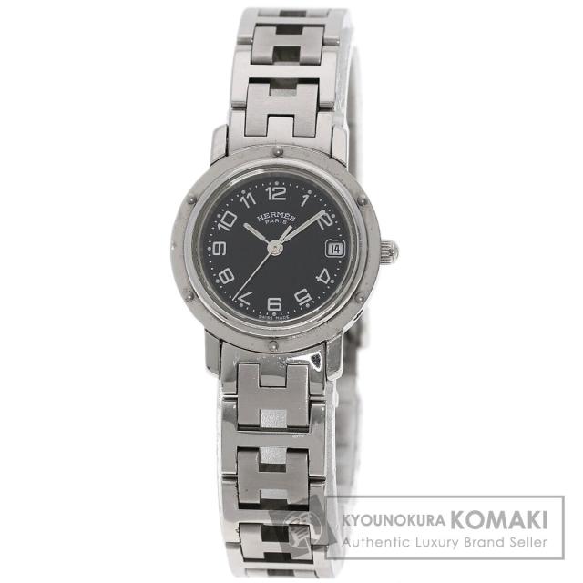 HERMES CL4.210 クリッパー 腕時計 SS SS レディース