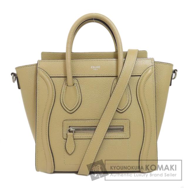 セリーヌ CELINE  ラゲージナノ 2WAY  ハンドバッグ カーフ レディース  中古